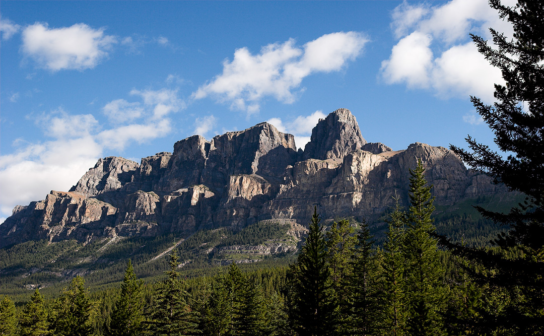 castle mountain in all its impressive beauty