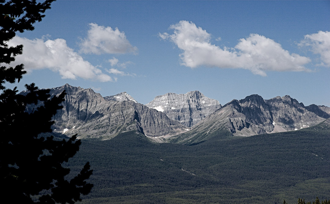 mountains in the vicinity of moraine lake