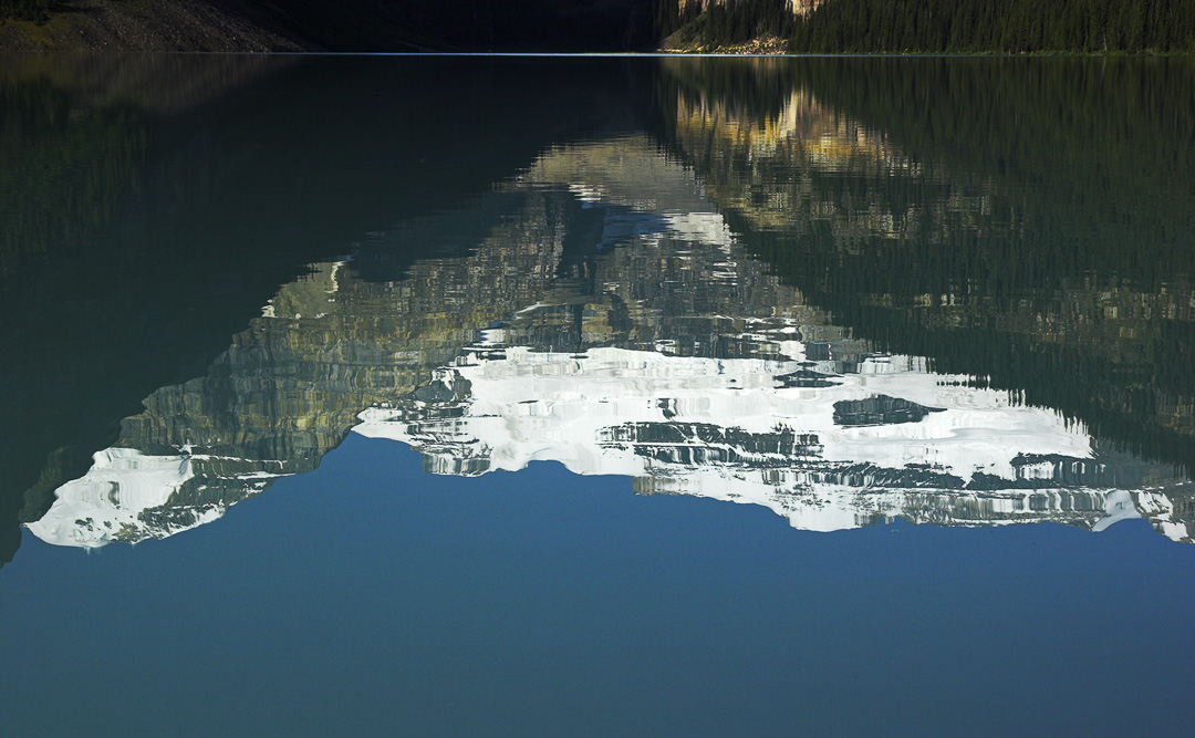 upside down: victoria glacier